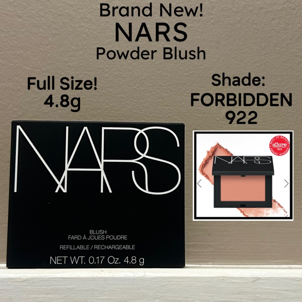 NWT Full Size NARS Powder Blush - FORBIDDEN 922